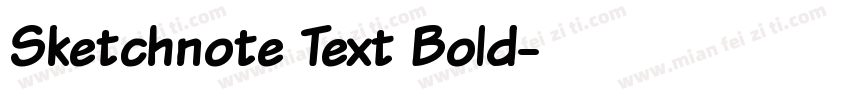 Sketchnote Text Bold字体转换